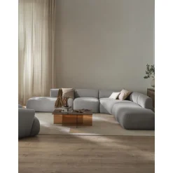 Divano Angolare Componibile 4 Posti In Boucle Sofia