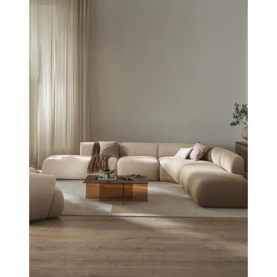 Divano Angolare Componibile 4 Posti In Boucle Sofia