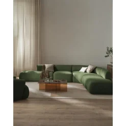 Divano Angolare Componibile 4 Posti In Boucle Sofia