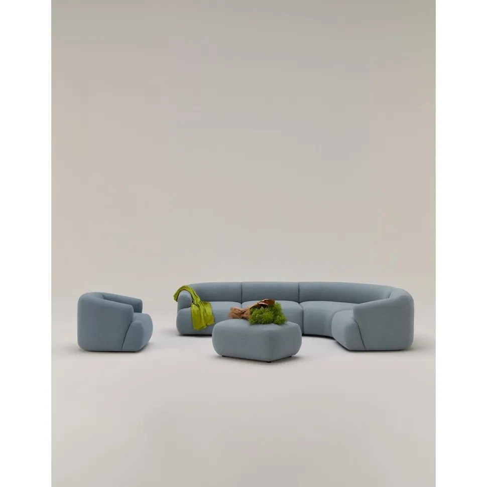 Divano Angolare Componibile 4 Posti In Boucle Sofia