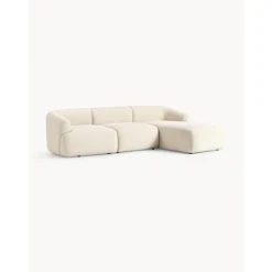 Divano Angolare Componibile 3 Posti In Boucle Sofia