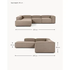 Divano Angolare Componibile Xl Lennon