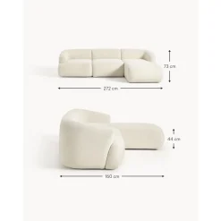 Divano Angolare Componibile 3 Posti In Teddy Sofia