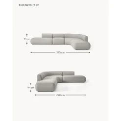 Divano Angolare Componibile 4 Posti Sofia