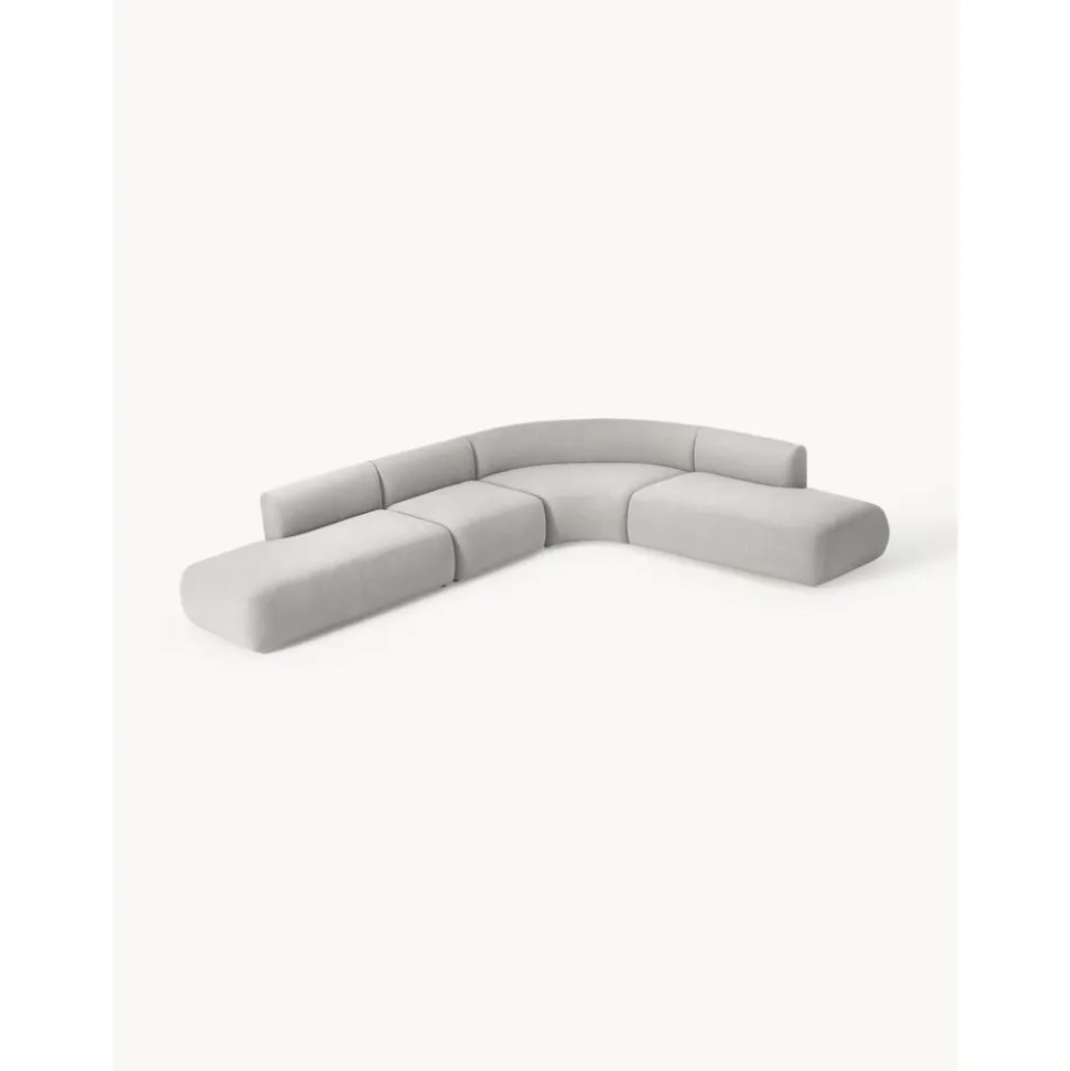Divano Angolare Componibile 4 Posti In Boucle Sofia