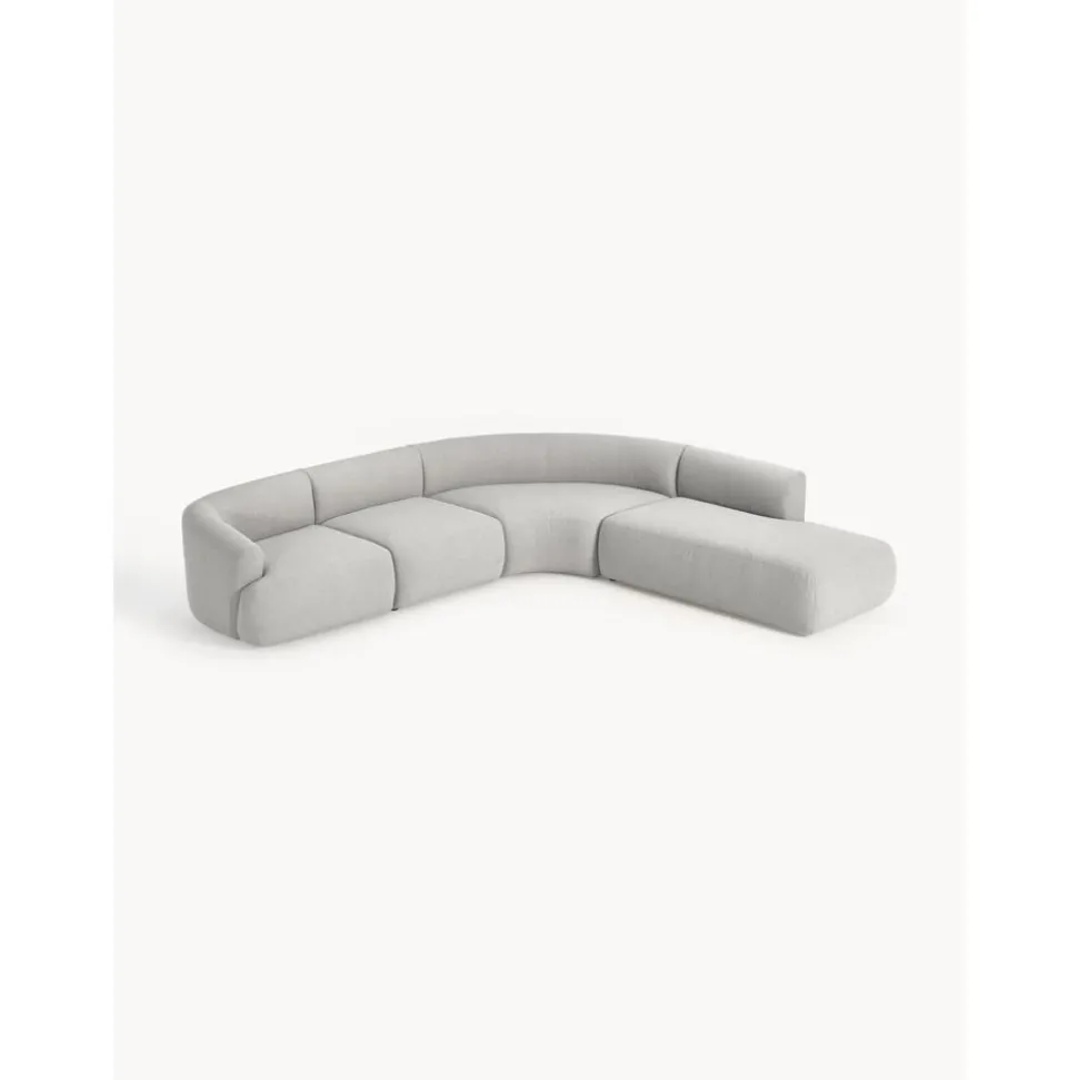 Divano Angolare Componibile 4 Posti In Boucle Sofia