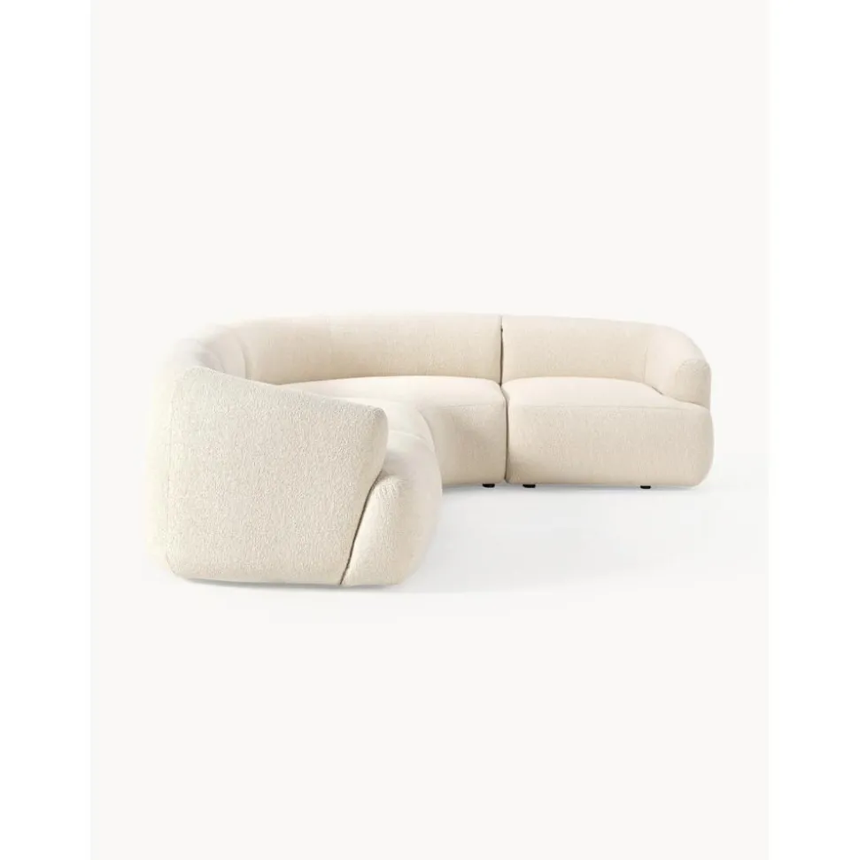 Divano Angolare Componibile 4 Posti In Boucle Sofia