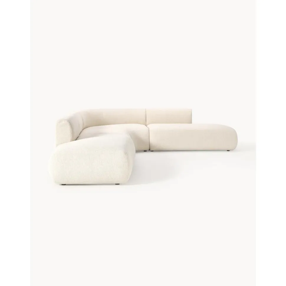 Divano Angolare Componibile 4 Posti In Boucle Sofia