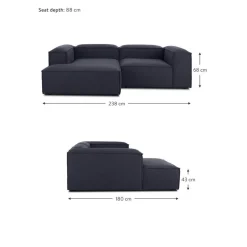 Divano Angolare Componibile Lennon