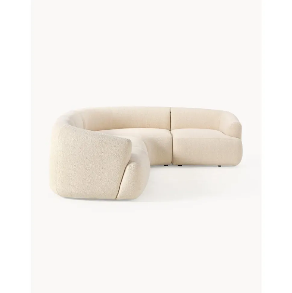 Divano Angolare Componibile 4 Posti In Boucle Sofia