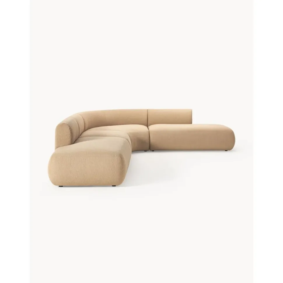 Divano Angolare Componibile 4 Posti In Boucle Sofia