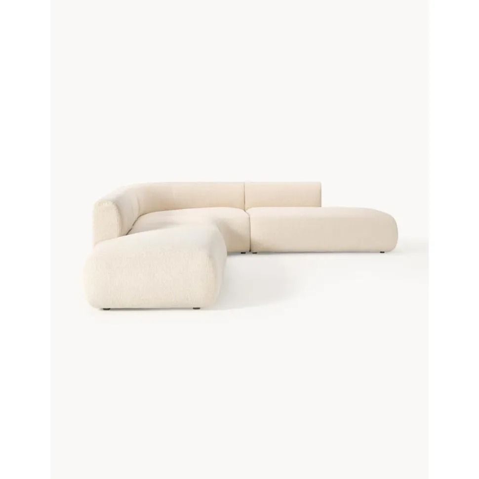 Divano Angolare Componibile 4 Posti In Boucle Sofia