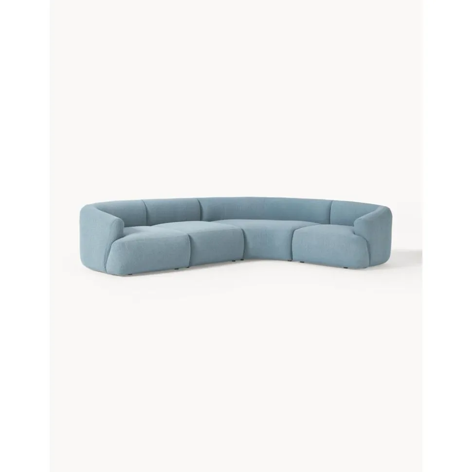 Divano Angolare Componibile 4 Posti In Boucle Sofia
