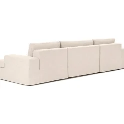 Divano Angolare Componibile 4 Posti Con Rivestimento Sfoderabile Russell