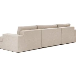 Divano Angolare Componibile 4 Posti Con Rivestimento Sfoderabile Russell