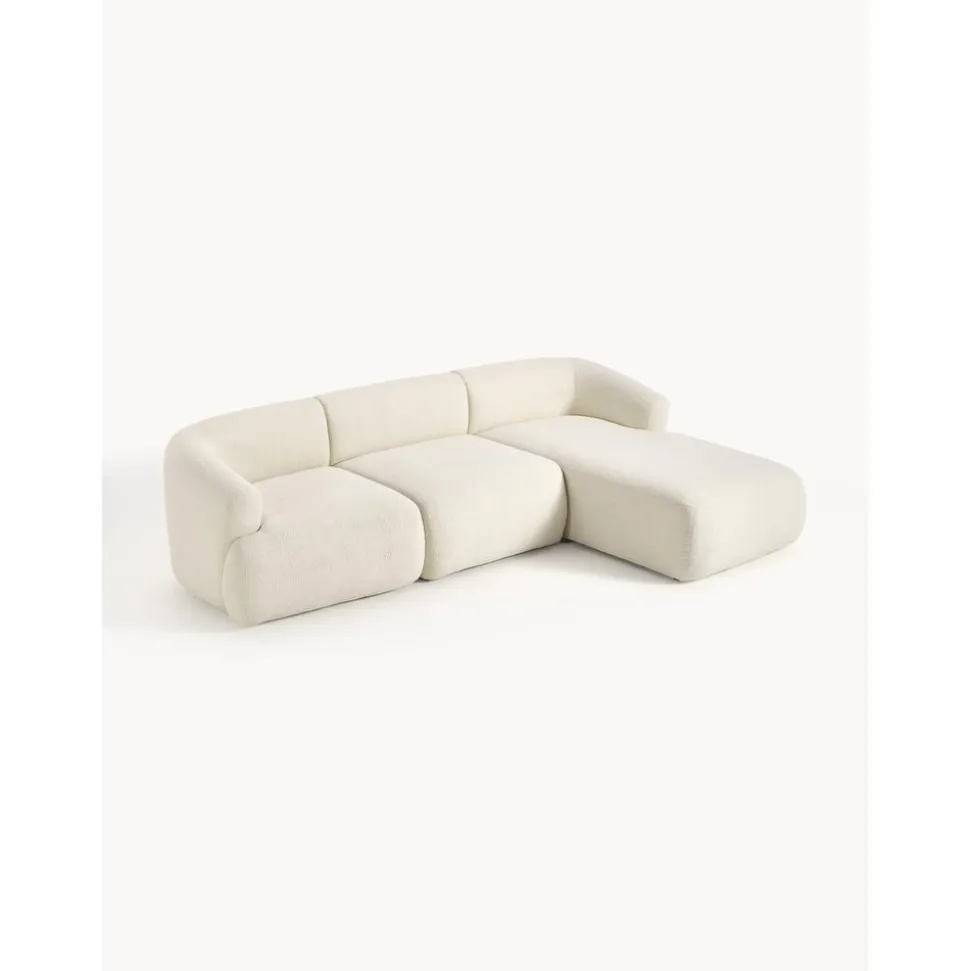 Divano Angolare Componibile 3 Posti In Teddy Sofia