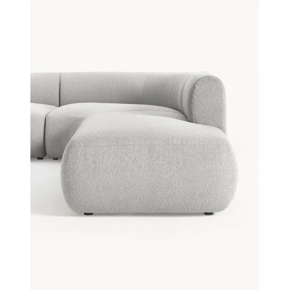 Divano Angolare Componibile 4 Posti In Boucle Sofia