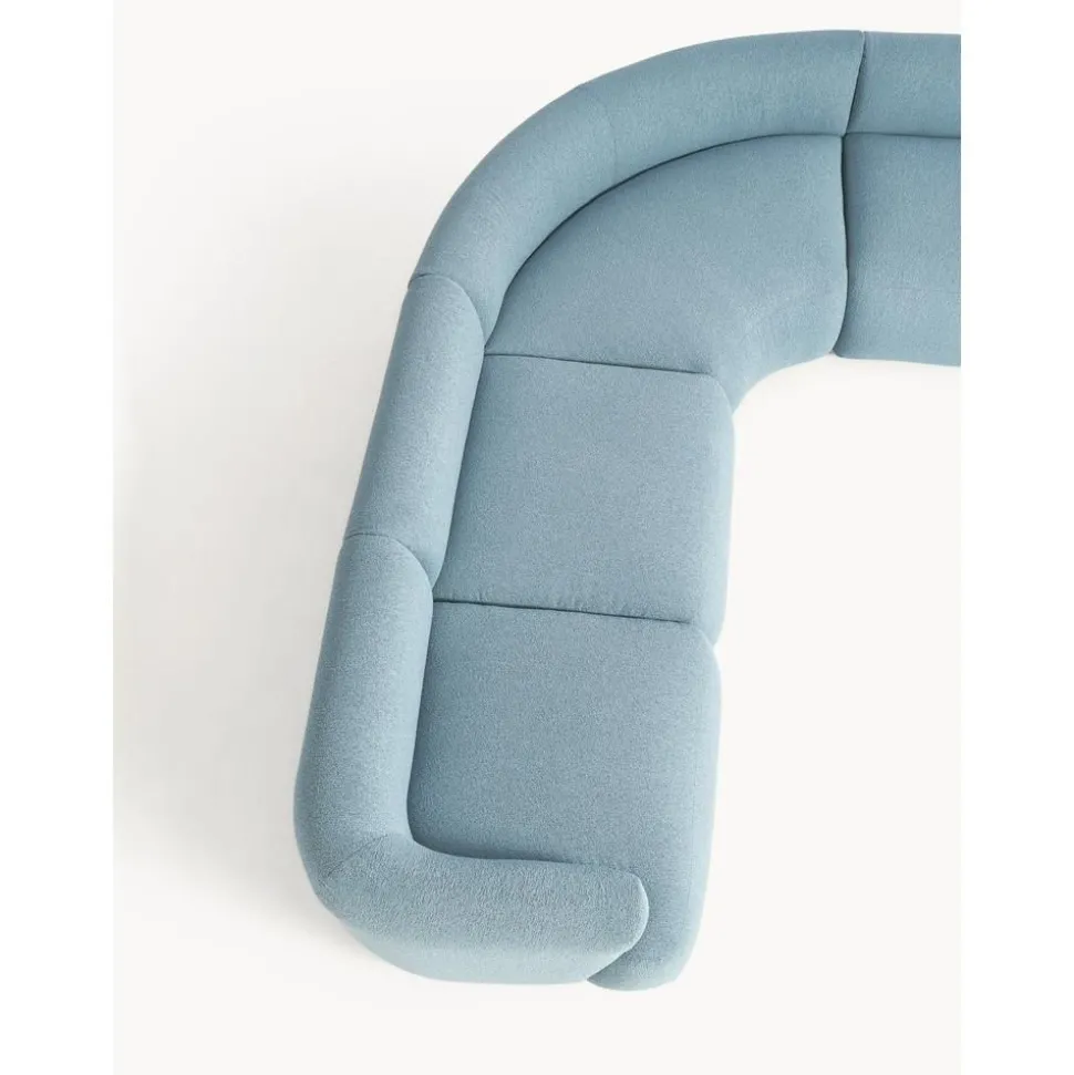 Divano Angolare Componibile 4 Posti In Boucle Sofia