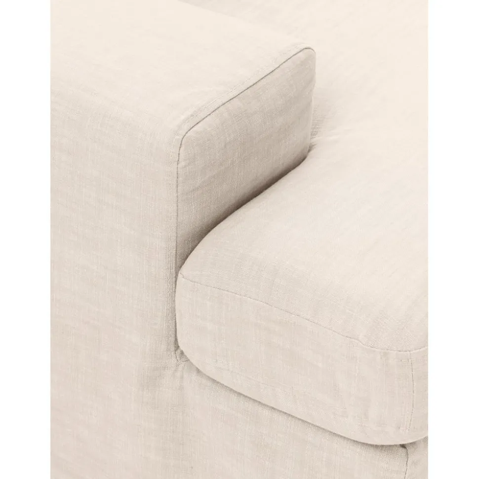 Divano Angolare Componibile 4 Posti Con Rivestimento Sfoderabile Russell