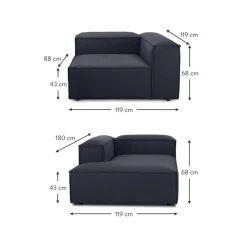 Divano Angolare Componibile Lennon