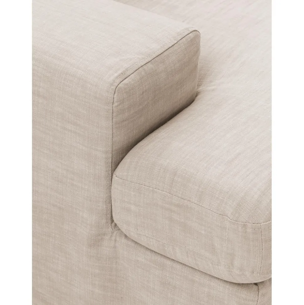 Divano Angolare Componibile 4 Posti Con Rivestimento Sfoderabile Russell