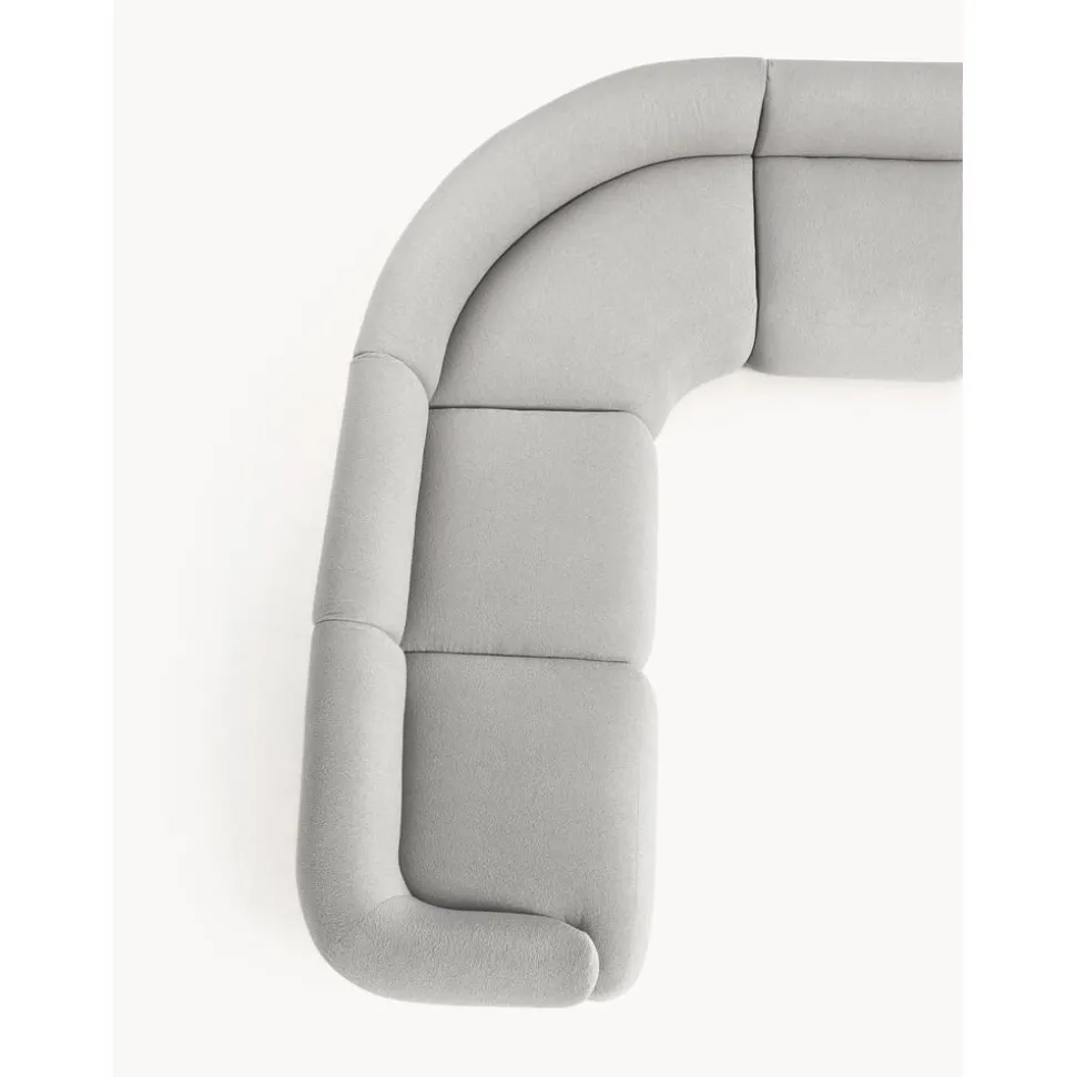 Divano Angolare Componibile 4 Posti In Boucle Sofia