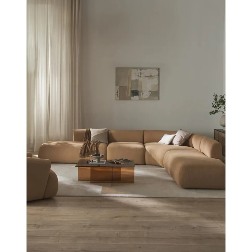 Divano Angolare Componibile 4 Posti In Boucle Sofia