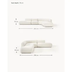 Divano Angolare Componibile 4 Posti Sofia