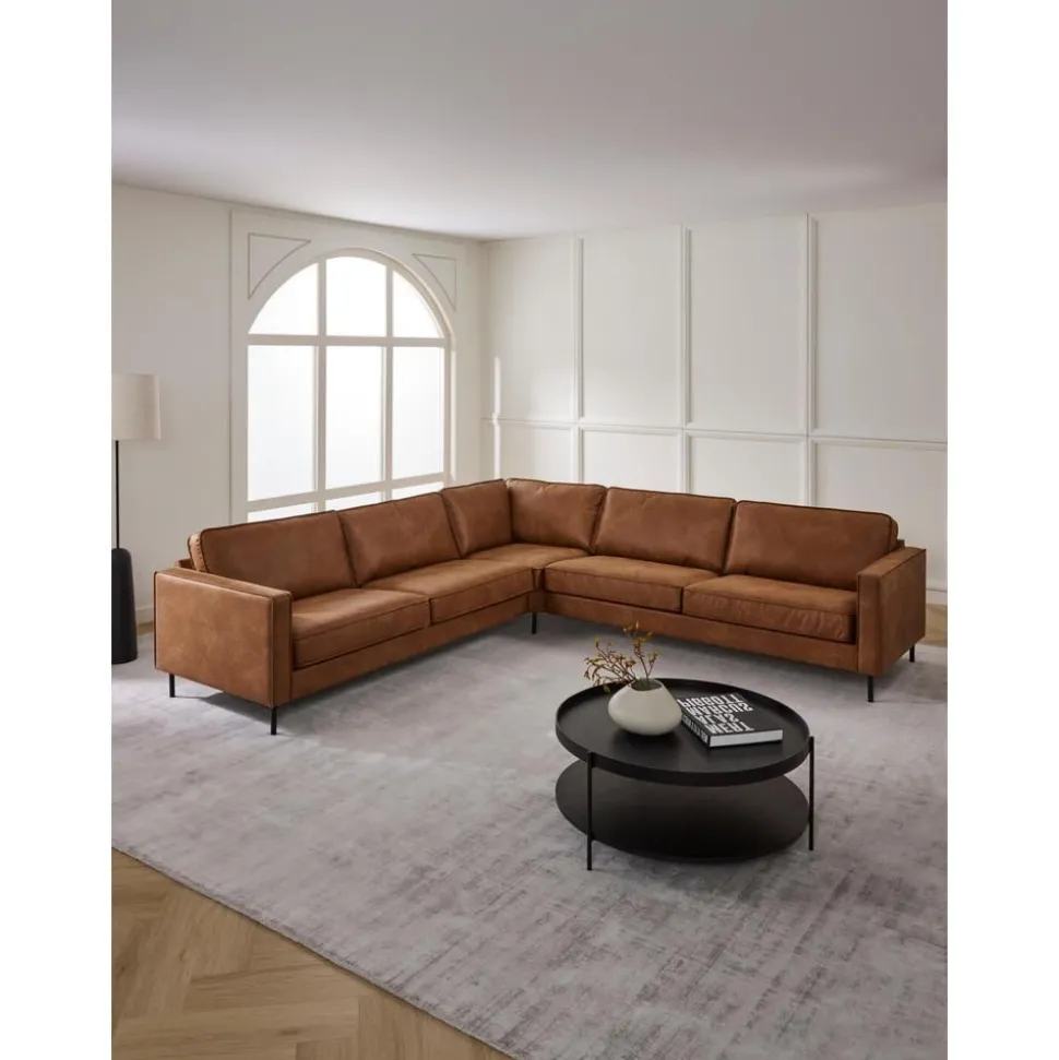 Divano Angolare In Pelle Riciclata Hunter
