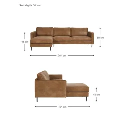 Divano Angolare In Pelle Riciclata Hunter