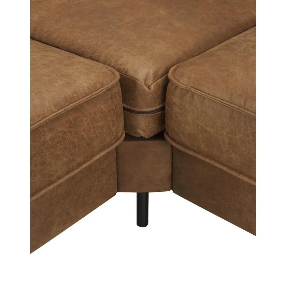 Divano Angolare In Pelle Riciclata Hunter