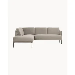 Divano Angolare In Velluto Fluente