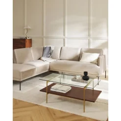 Divano Angolare In Velluto Fluente