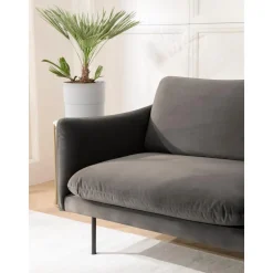 Divano Angolare In Velluto Moby