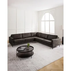 Divano Angolare Xl In Pelle Riciclata Hunter