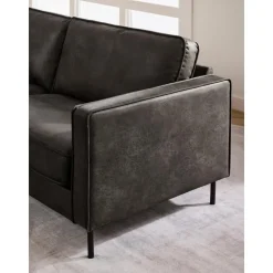 Divano Angolare Xl In Pelle Riciclata Hunter