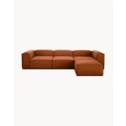 Divano Componibile 4 Posti Con Poggiapiedi Lennon