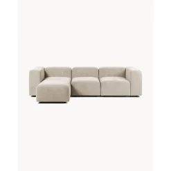 Divano Componibile 4 Posti Con Poggiapiedi Lena