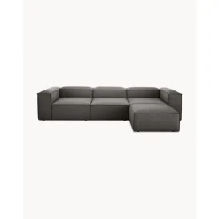 Divano Componibile 4 Posti Con Poggiapiedi Lennon