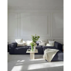 Divano Componibile 4 Posti Con Poggiapiedi Lennon