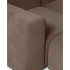 Divano Componibile 4 Posti Con Poggiapiedi Lena