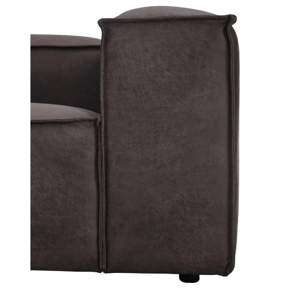 Divano Componibile 4 Posti In Pelle Riciclata Lennon