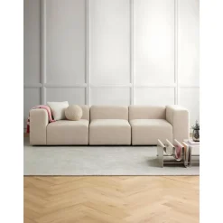 Divano Componibile 4 Posti In Boucle Lena