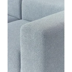 Divano Componibile 4 Posti In Boucle Con Poggiapiedi Lena