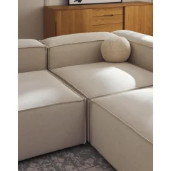 Divano Componibile 4 Posti Con Poggiapiedi Lennon