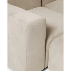 Divano Componibile 3 Posti Con Poggiapiedi Lena