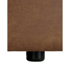 Divano Componibile 4 Posti In Pelle Riciclata Con Poggiapiedi Lennon