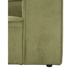 Divano Componibile 4 Posti In Velluto A Coste Con Poggiapiedi Lennon