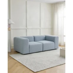 Divano Componibile 3 Posti In Boucle Lena