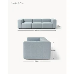 Divano Componibile 4 Posti In Boucle Lena